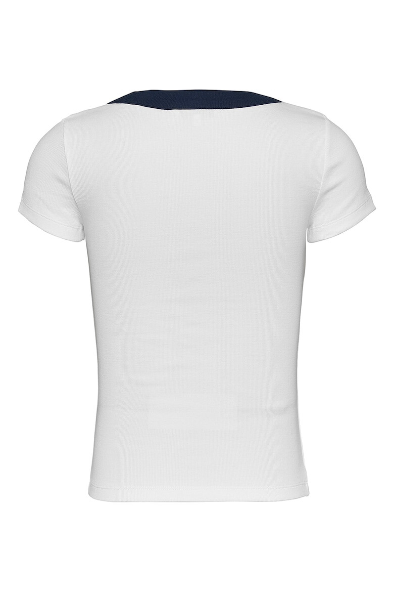 Tommy Jeans Tricou cu decolteu rotund contrastant - Pled.ro