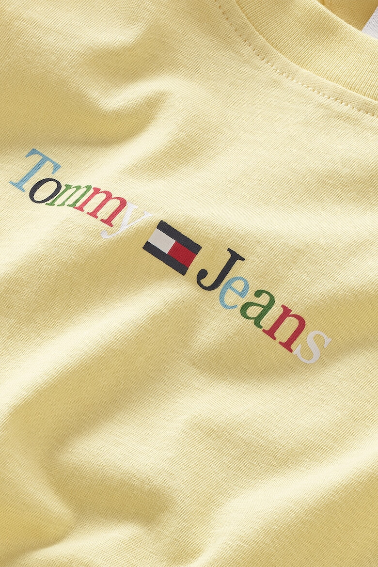 Tommy Jeans Tricou de bumbac organic cu logo multicolor - Pled.ro