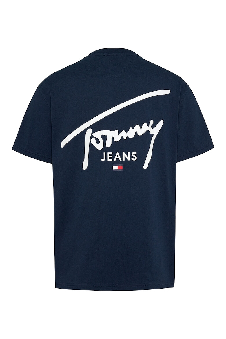 Tommy Jeans Tricou cu decolteu la baza gatului si imprimeu logo - Pled.ro