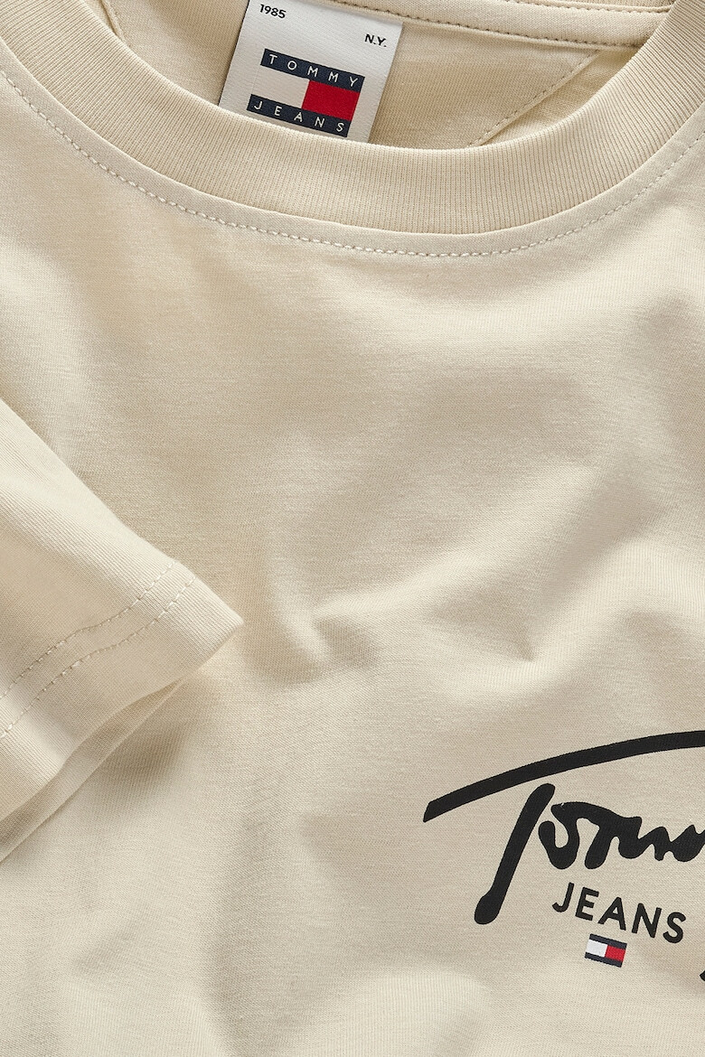 Tommy Jeans Tricou cu decolteu la baza gatului si imprimeu logo - Pled.ro