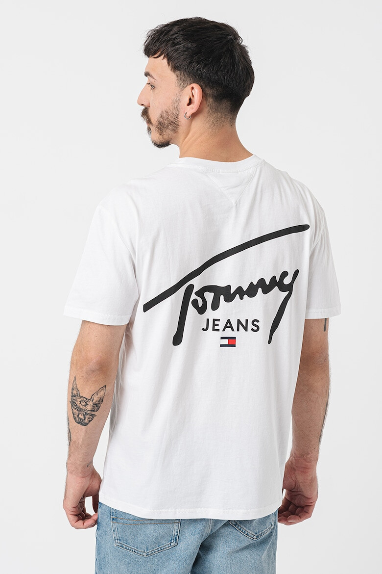 Tommy Jeans Tricou cu decolteu la baza gatului si imprimeu logo - Pled.ro