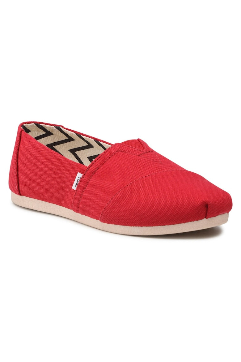 TOMS Espadrile dama 300610374 Textil Rosu - Pled.ro