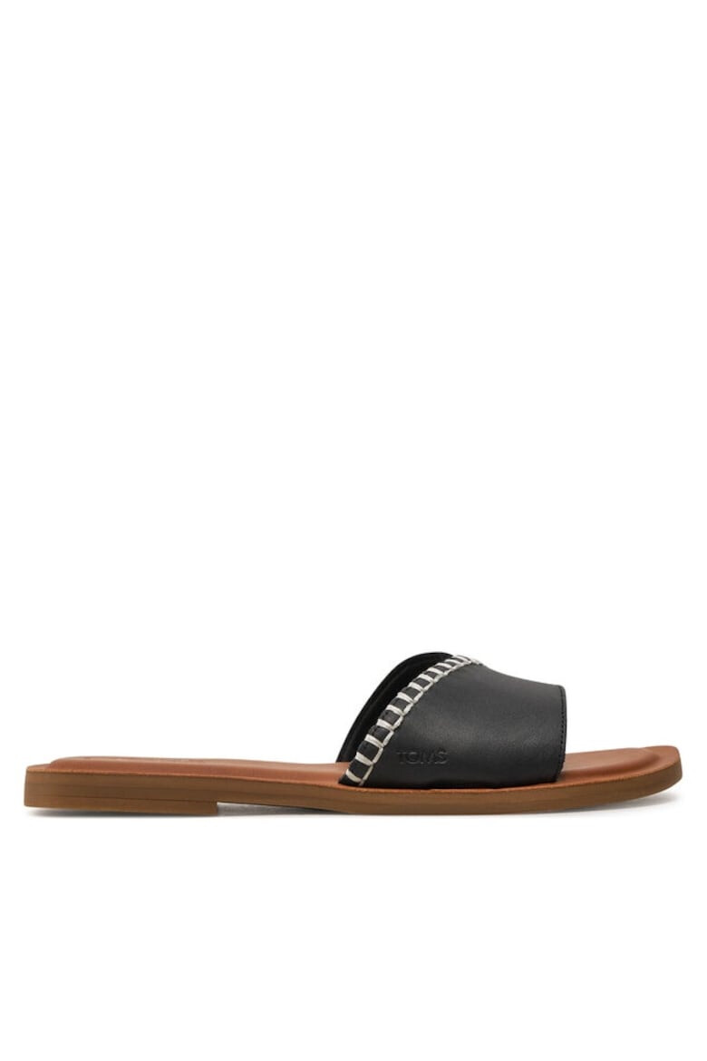 TOMS Sandale dama 303521073 Piele intoarsa Negru - Pled.ro