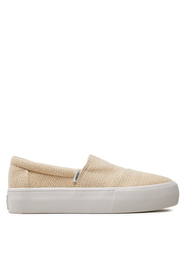 TOMS Tenisi dama 303520922 Textil Ecru - Pled.ro