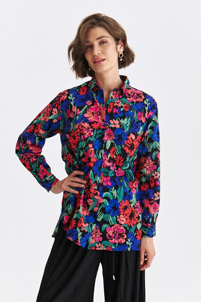 Top Secret Camasa din bumbac cu model floral - Pled.ro