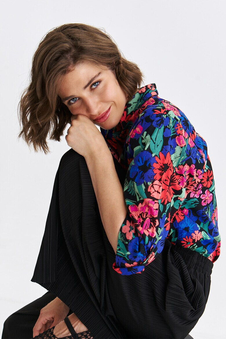 Top Secret Camasa din bumbac cu model floral - Pled.ro