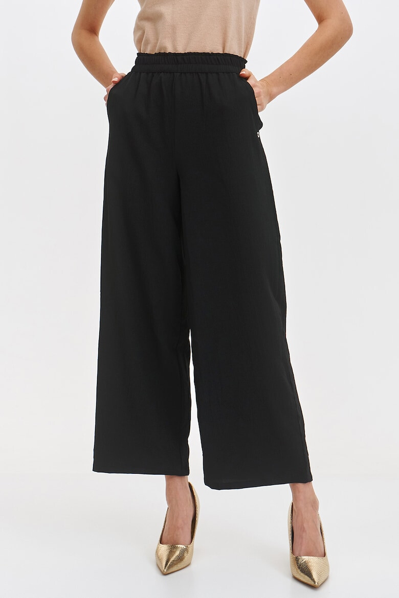 Top Secret Pantaloni crop cu banda elastica in talie - Pled.ro