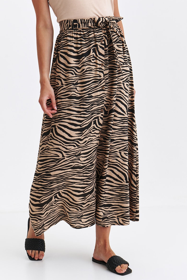 Top Secret Pantaloni culotte cu animal print - Pled.ro