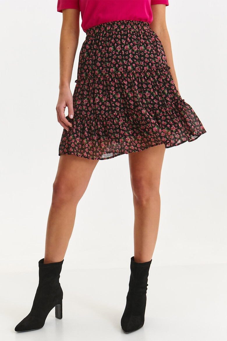 Top Secret Fusta mini evazata cu model floral - Pled.ro