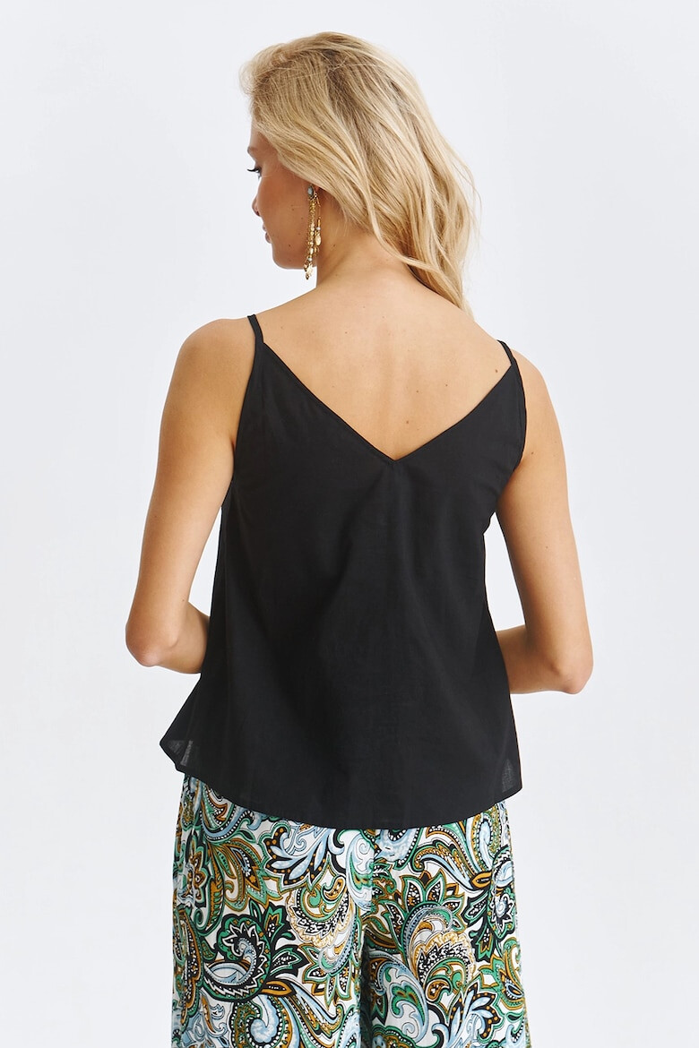 Top Secret Top de bumbac cu broderie - Pled.ro