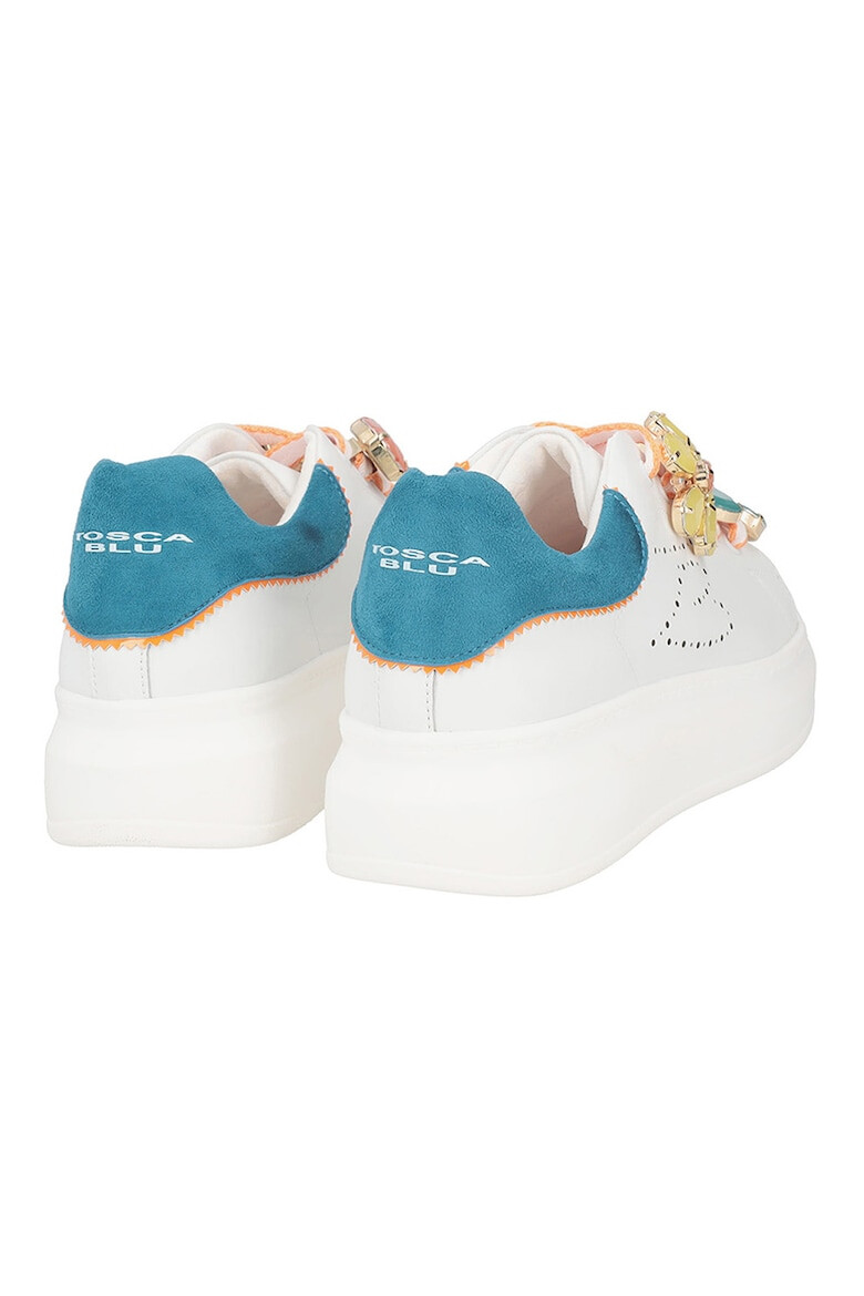 Tosca Blu Pantofi sport cu floare cu strasuri - Pled.ro