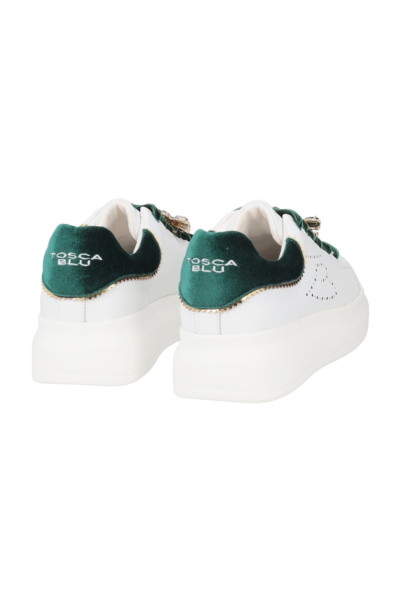 Tosca Blu Pantofi sport de piele cu garnituri sintetice - Pled.ro