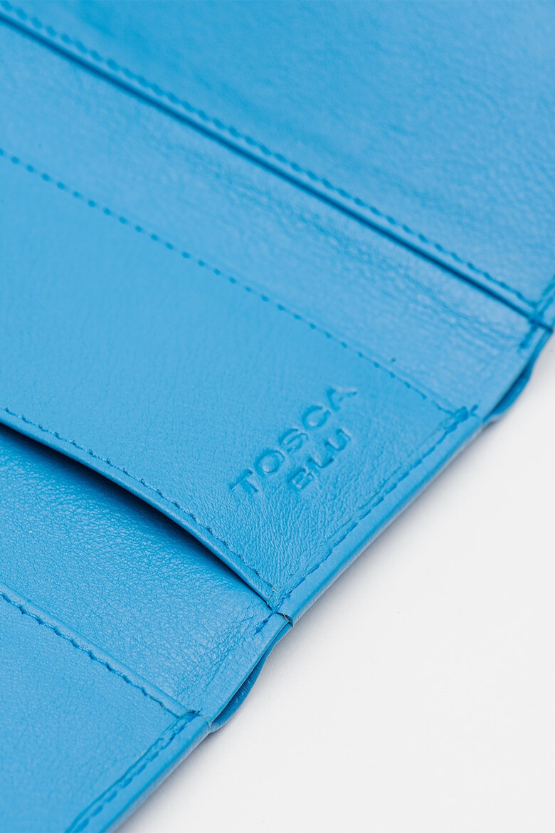 Tosca Blu Portofel de piele cu logo Basic - Pled.ro