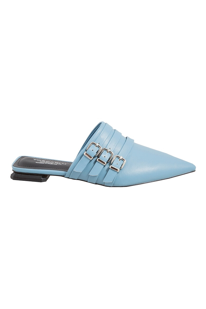 Tosca Blu Saboti de piele ecologica cu catarame decorative - Pled.ro