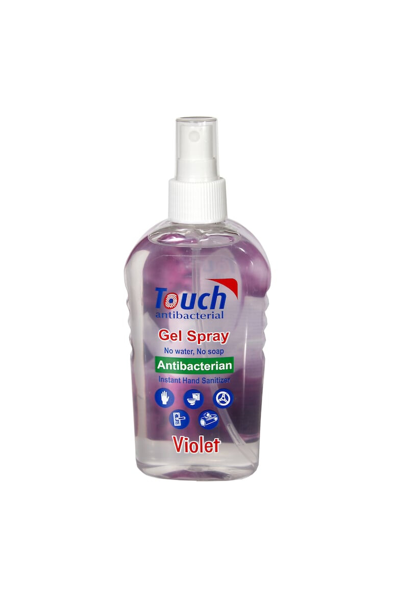 Touch Spray dezinfectant pentru maini Violet cu efect antibacterian. - Pled.ro