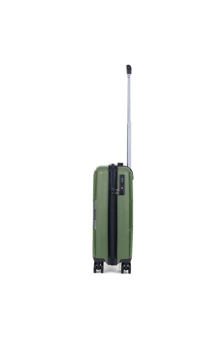 TravelZ Set trolere Swinger polipropilena cifru TSA 4 roti duble 3 piese verde - Pled.ro