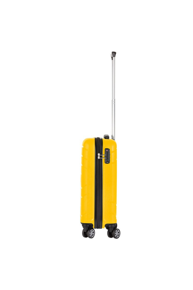 TravelZ Troler Cabina BIG BARS Polipropilena 4 Roti 55 cm Galben - Pled.ro