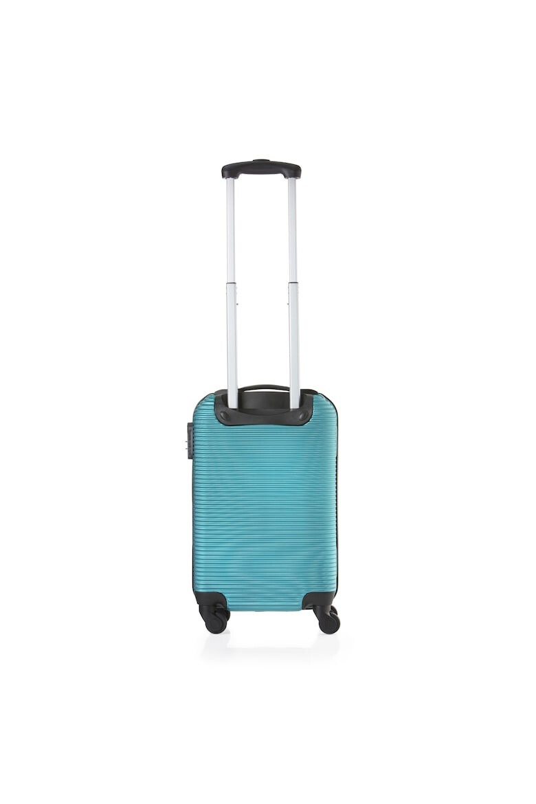 TravelZ Troler Cabina Horizon ABS 4 Roti 54 cm Albastru Aqua - Pled.ro