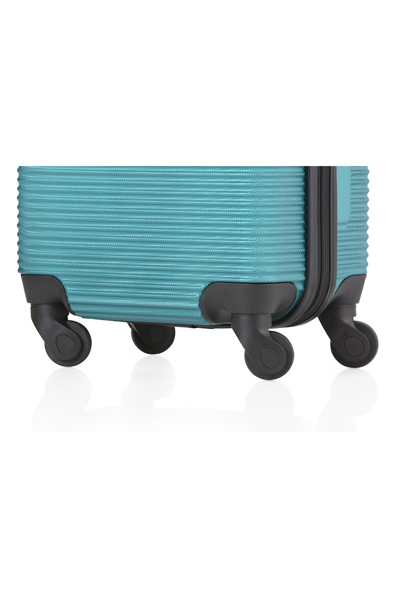 TravelZ Troler Cabina Horizon ABS 4 Roti 54 cm Albastru Aqua - Pled.ro