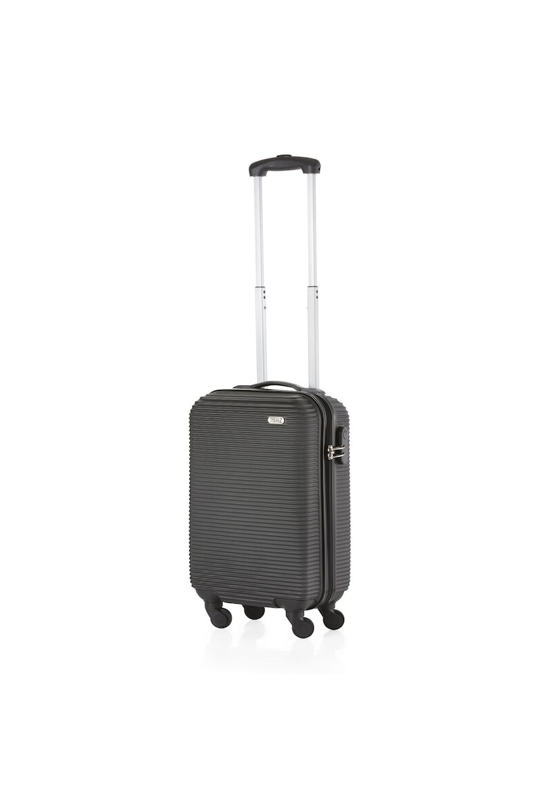 TravelZ Troler Cabina Horizon ABS 4 Roti 54 cm Negru - Pled.ro