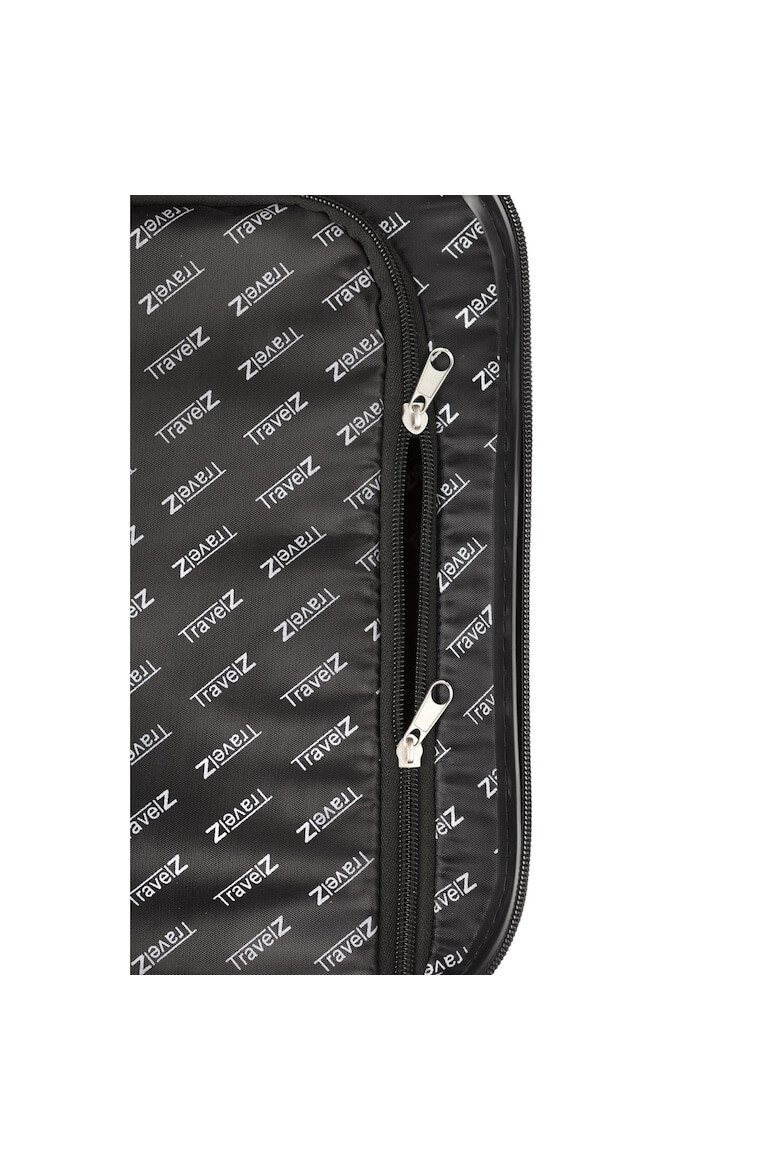 TravelZ Troler Cabina Horizon ABS 4 Roti 54 cm Negru - Pled.ro