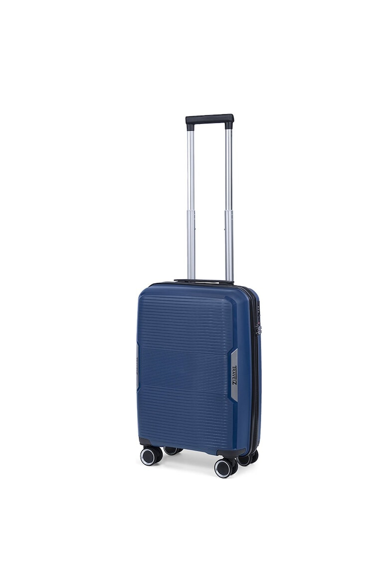 TravelZ Troler de cabina Swinger polipropilena cifru TSA 4 roti duble 55 cm albastru - Pled.ro