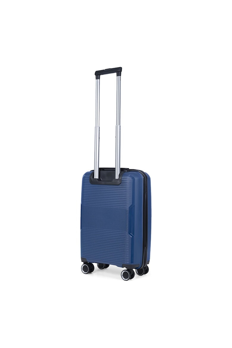 TravelZ Troler de cabina Swinger polipropilena cifru TSA 4 roti duble 55 cm albastru - Pled.ro