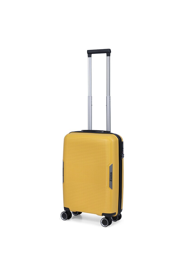 TravelZ Troler de cabina Swinger polipropilena cifru TSA 4 roti duble 55 cm galben - Pled.ro