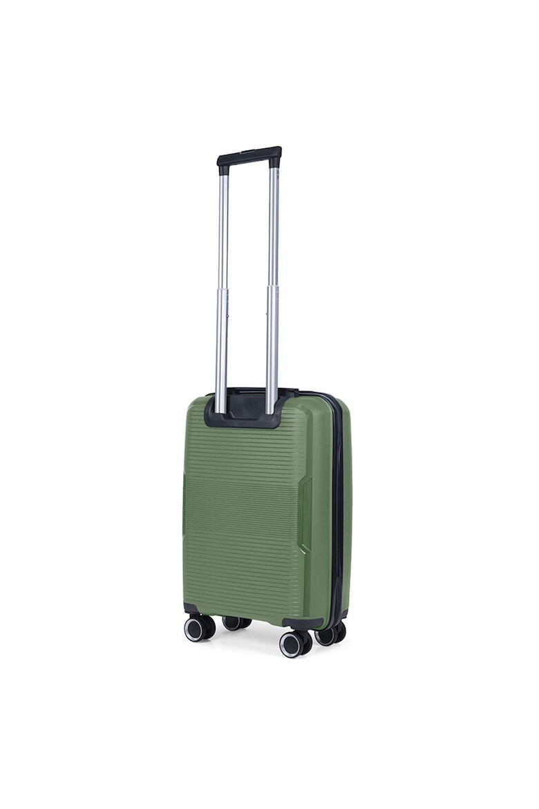 TravelZ Troler de cabina Swinger polipropilena cifru TSA 4 roti duble 55 cm verde - Pled.ro