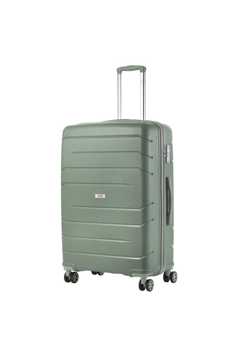 TravelZ Troler Mare BIG BARS Polipropilena 4 Roti 78 cm Verde - Pled.ro