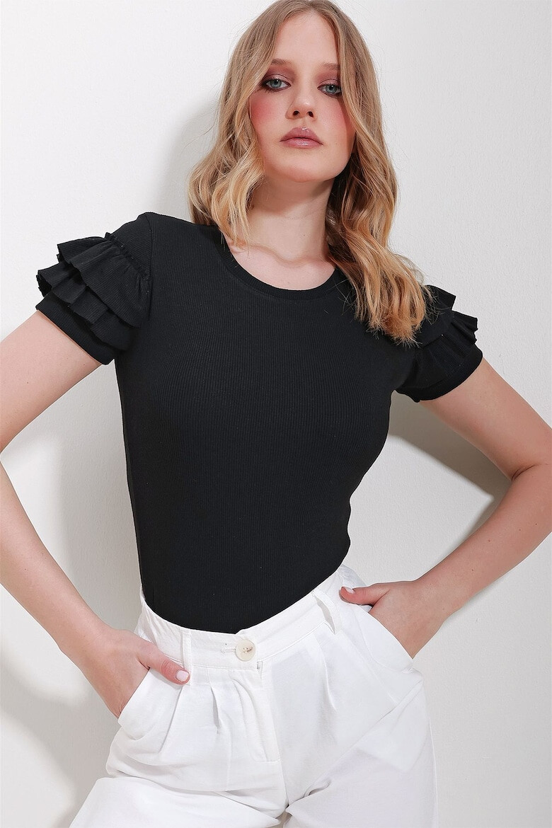 Trend Alaçatı Stili Bluza dama 1558277871 Bumbac/Lycra - Pled.ro