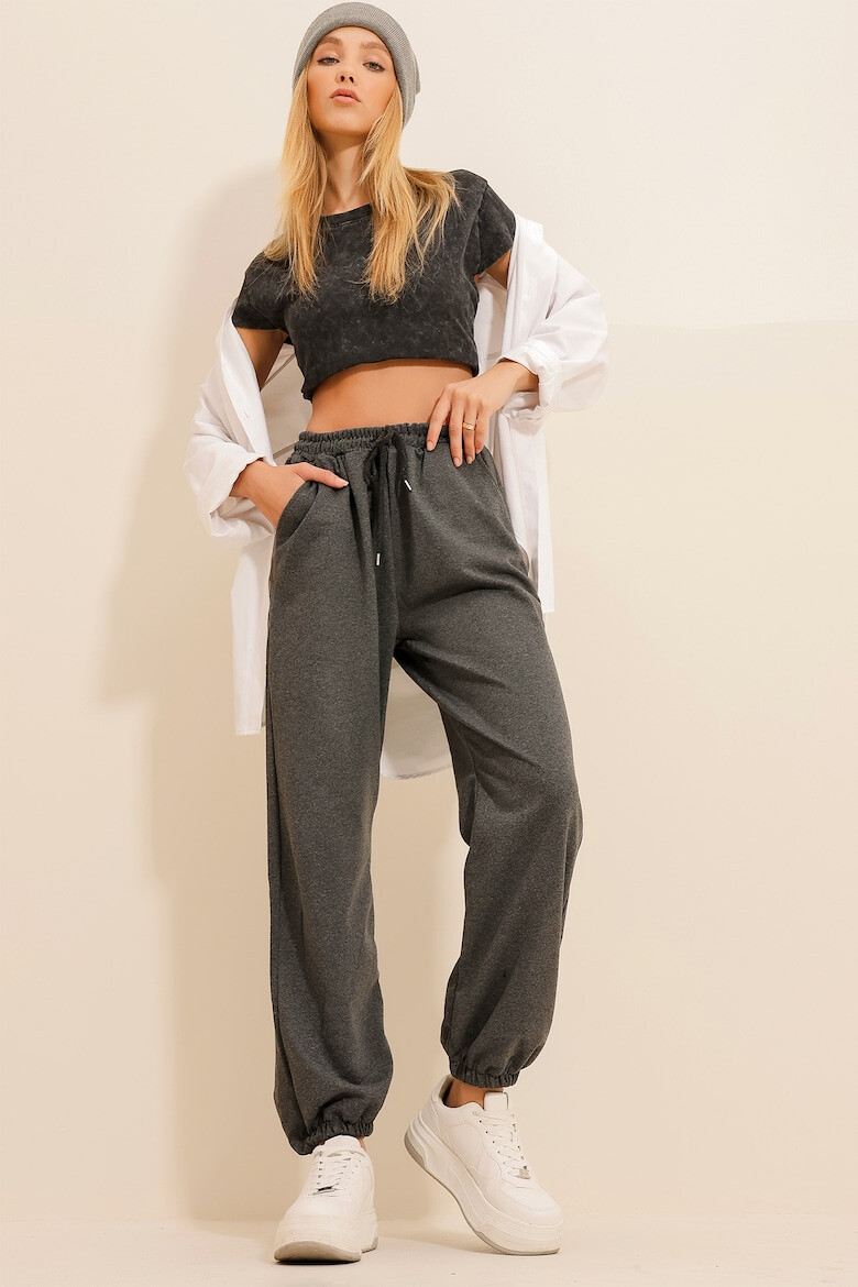 Trend Alaçatı Stili Pantaloni dama 936177871 Bumbac - Pled.ro