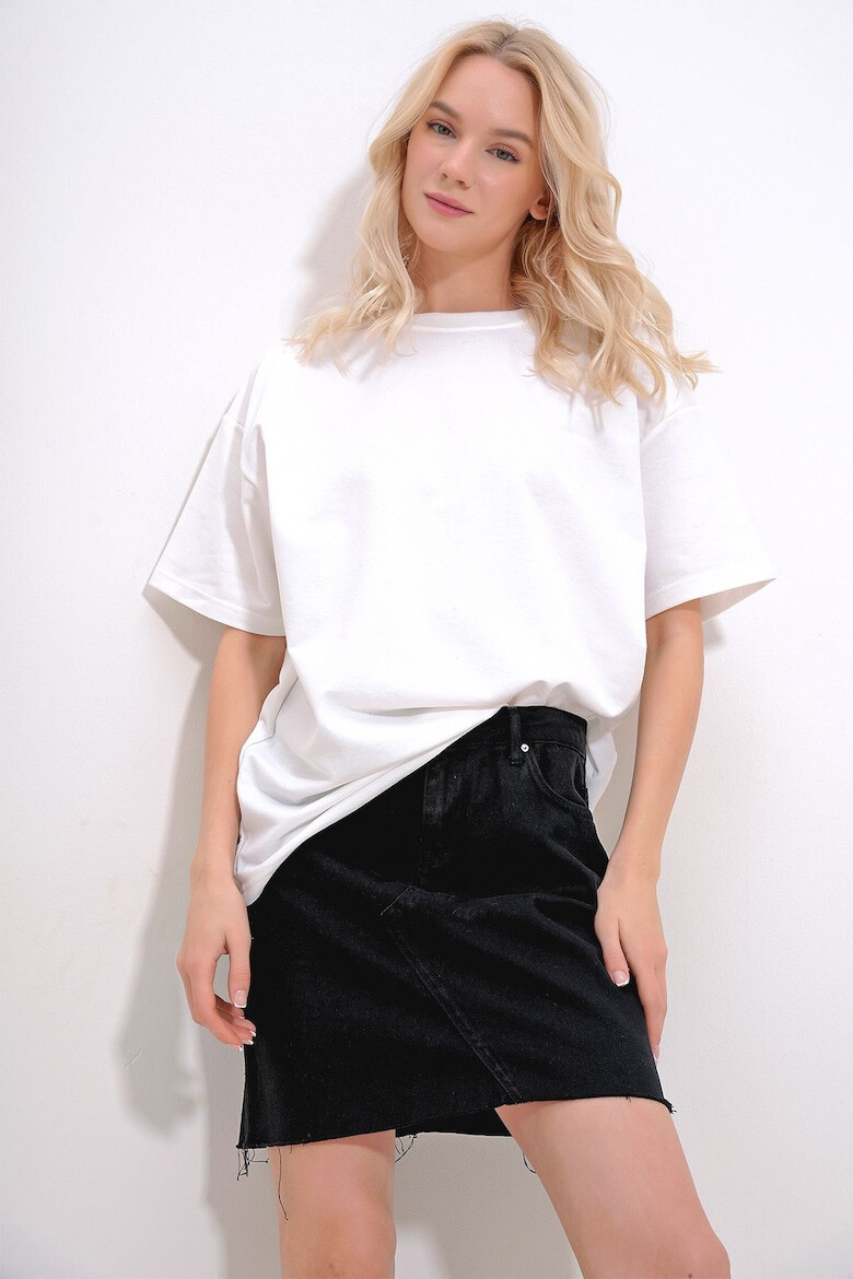 Trend Alaçatı Stili Tricou dama 694397871 Bumbac - Pled.ro