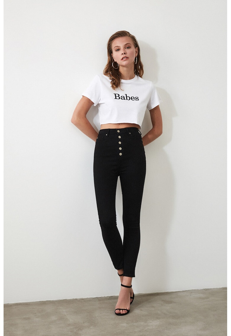 Trendyol Blugi skinny cu talie inalta - Pled.ro