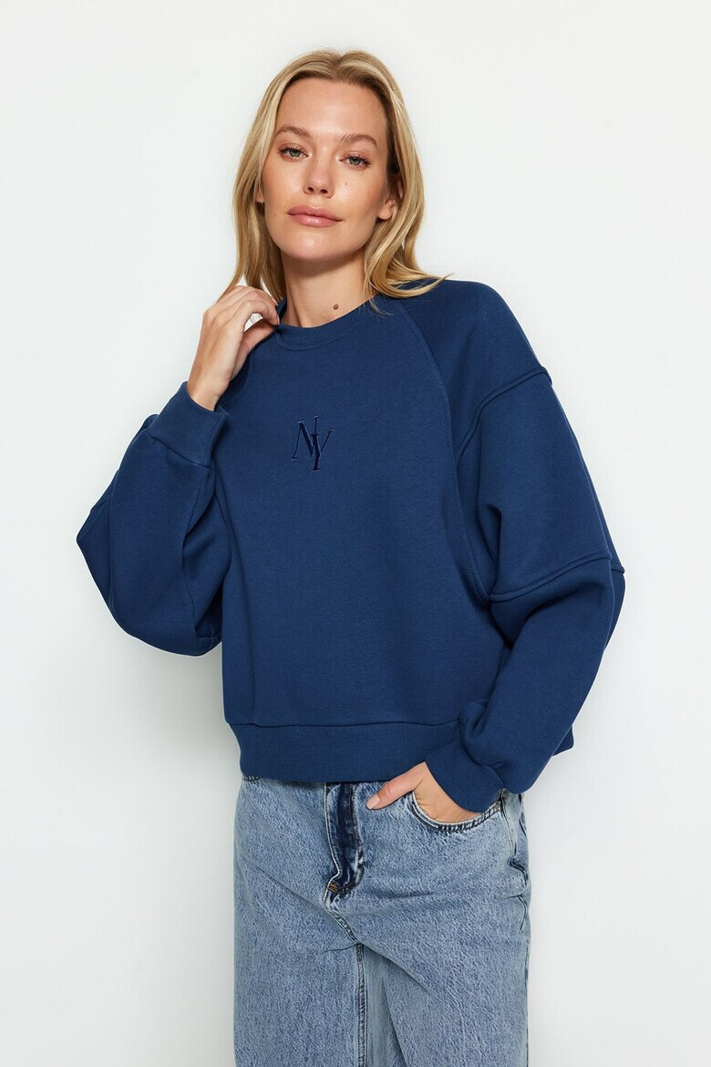 Trendyol Bluza de trening cu decolteu la baza gatului si maneci raglan - Pled.ro