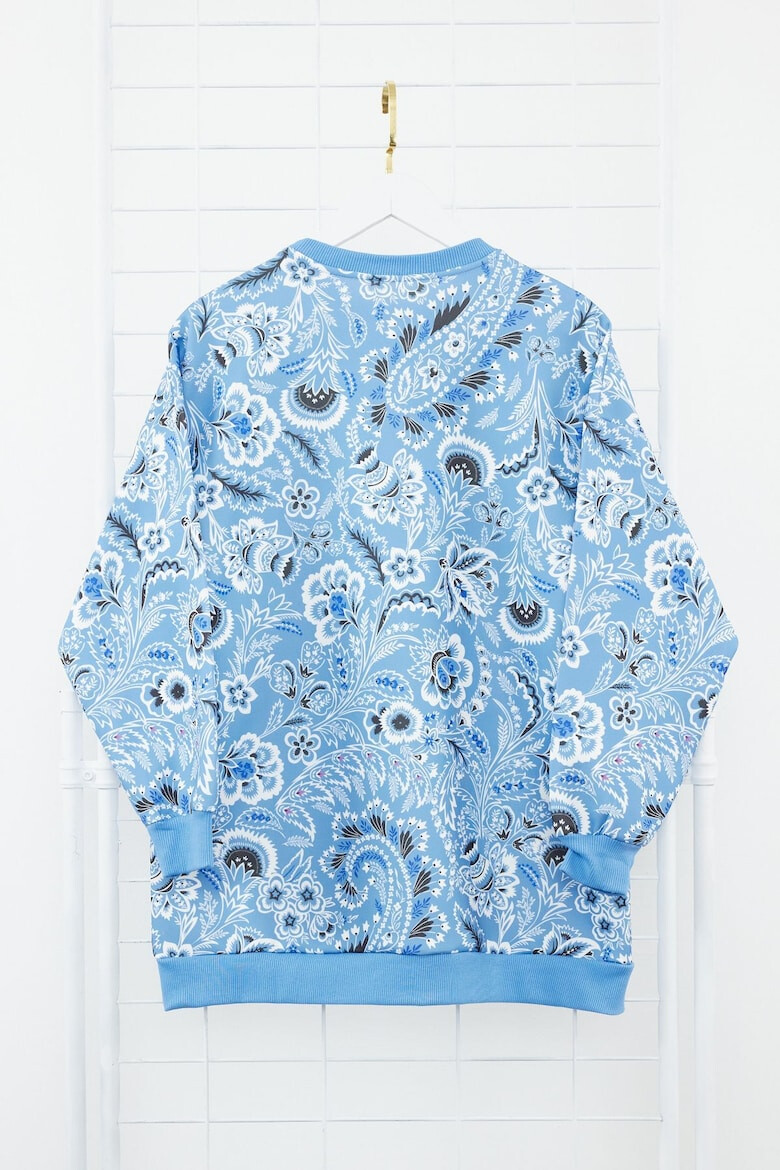 Trendyol Bluza de trneing relaxed fit cu imprimeu paisley - Pled.ro