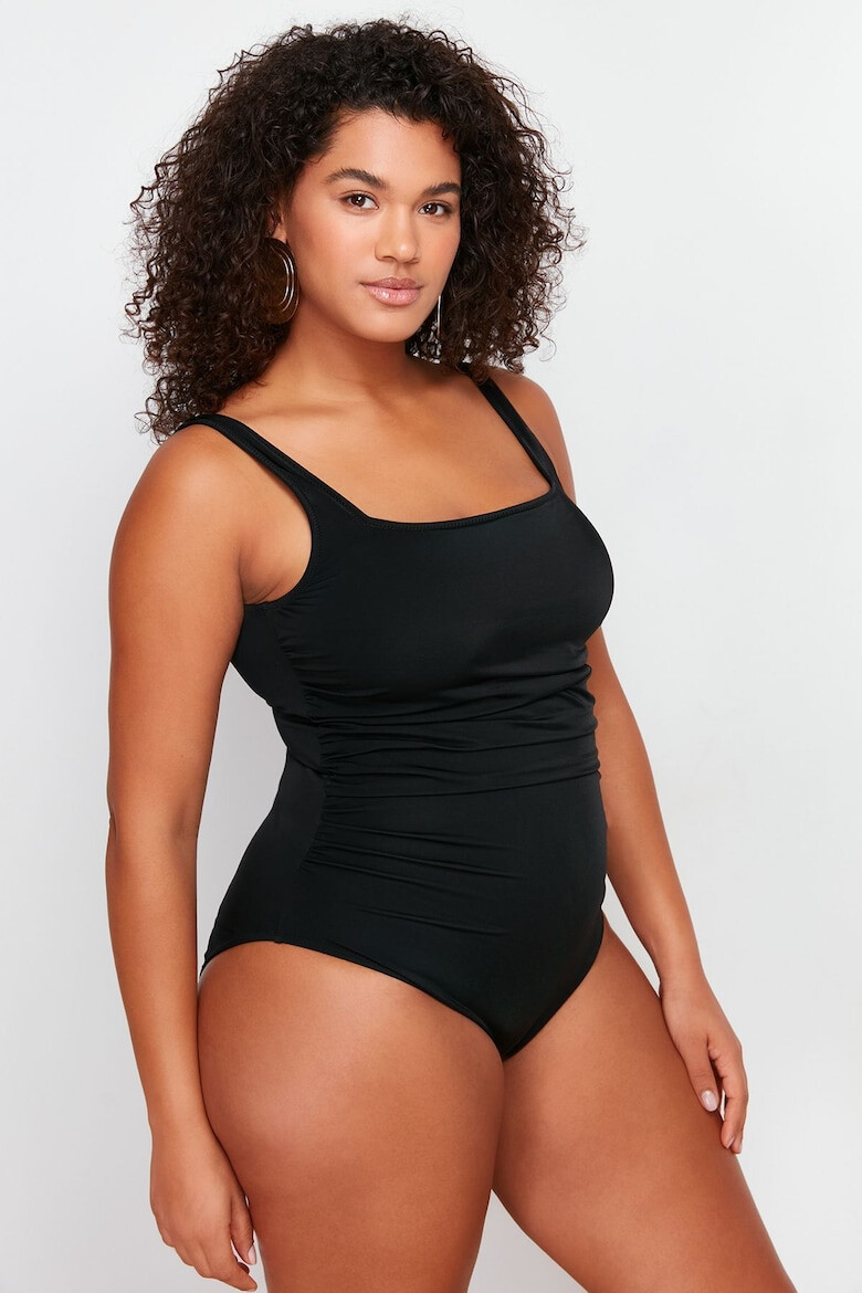 Trendyol Costum de baie plus size intreg drapat - Pled.ro