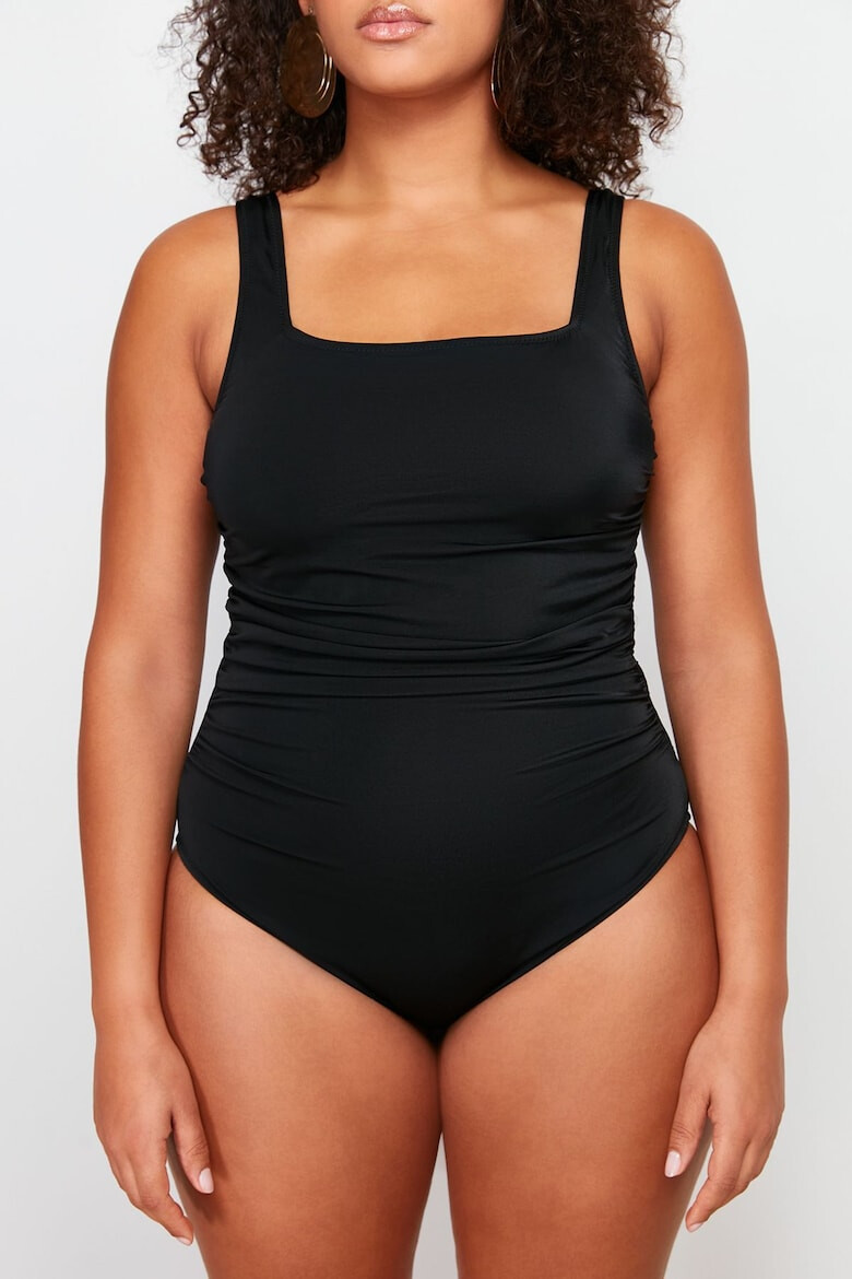 Trendyol Costum de baie plus size intreg drapat - Pled.ro