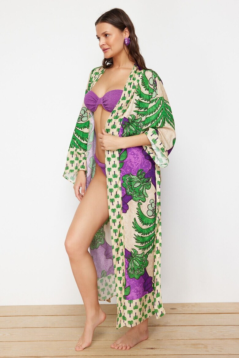 Trendyol Kimono plaja 945397871 Viscoza - Pled.ro