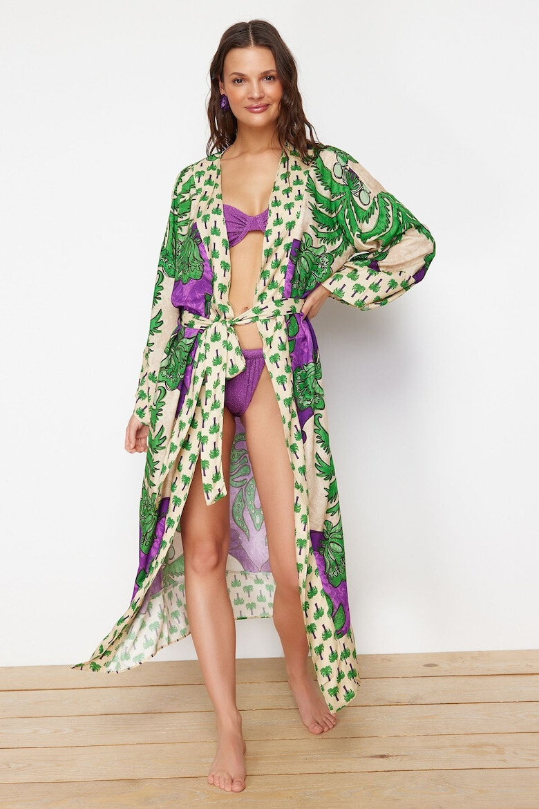 Trendyol Kimono plaja 945397871 Viscoza - Pled.ro