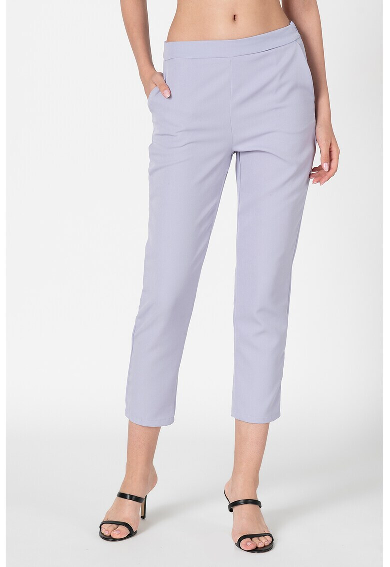 Trendyol Pantaloni crop conici cu buzunare oblice - Pled.ro