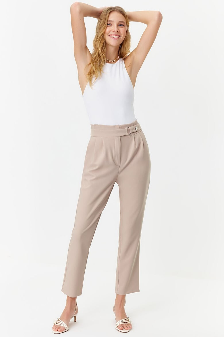 Trendyol Pantaloni dama 1216417871 Poliester/Elastan - Pled.ro