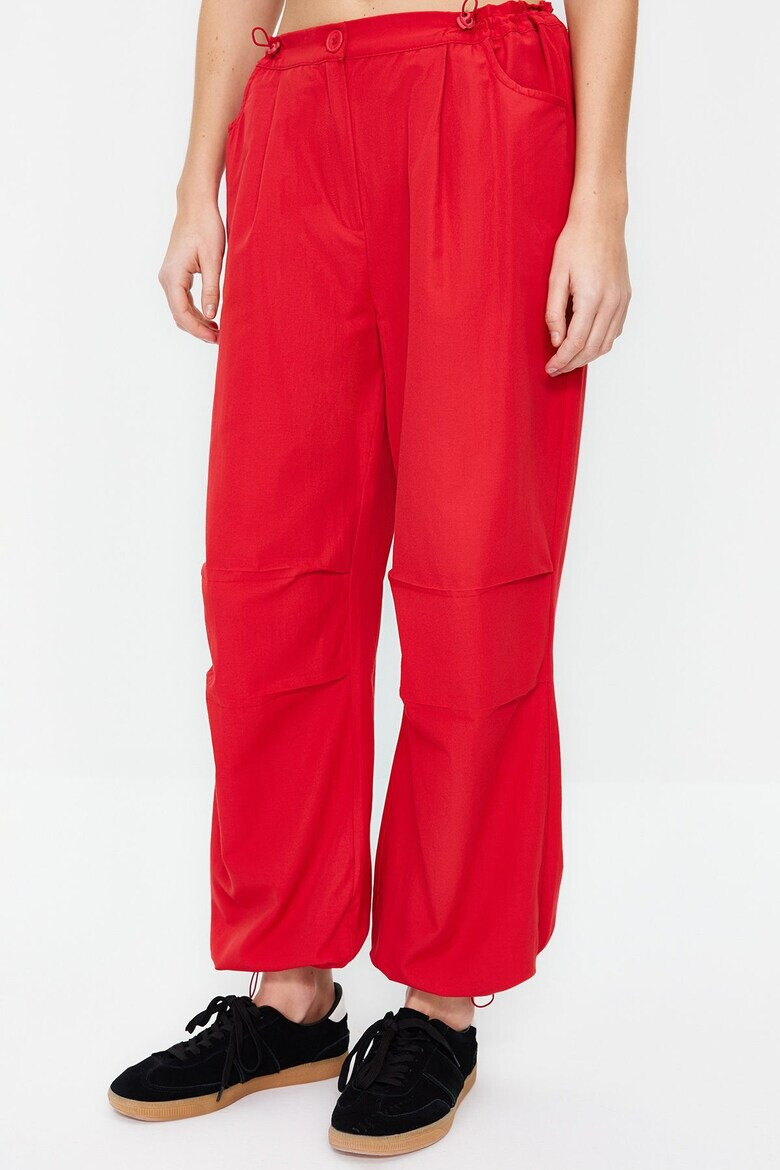 Trendyol Pantaloni dama 1217017871 Bumbac/Poliester - Pled.ro