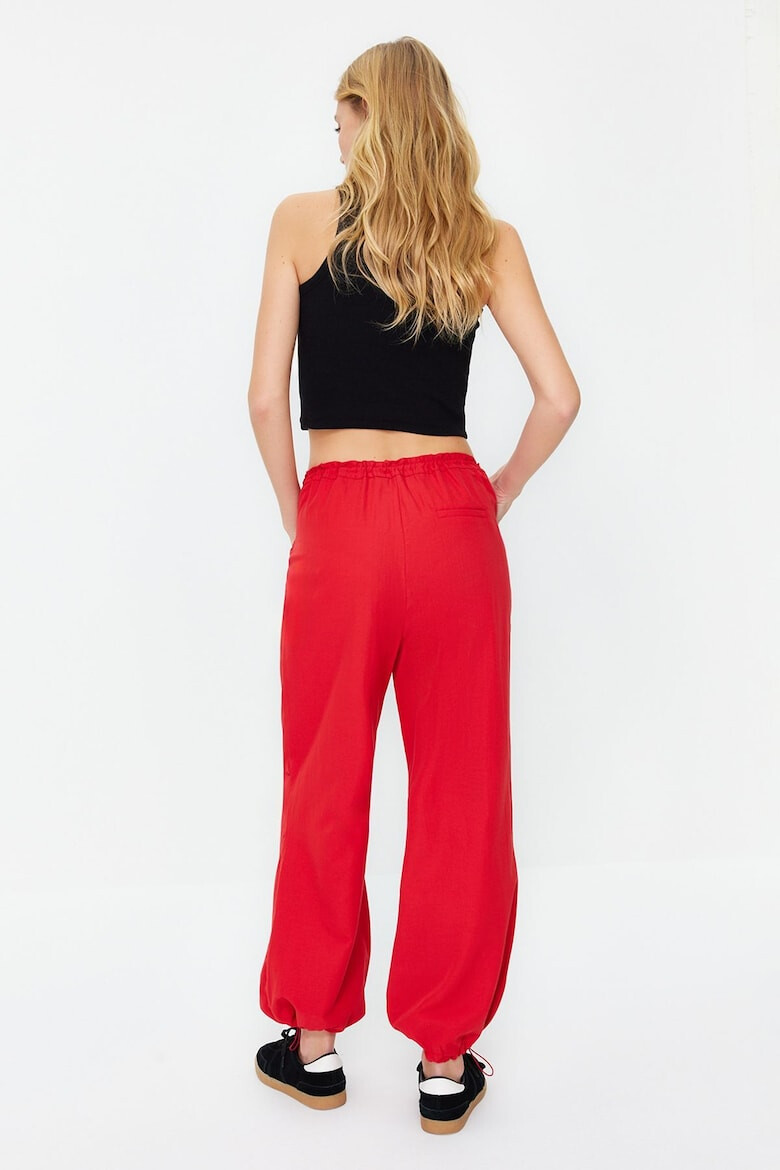 Trendyol Pantaloni dama 1217017871 Bumbac/Poliester - Pled.ro