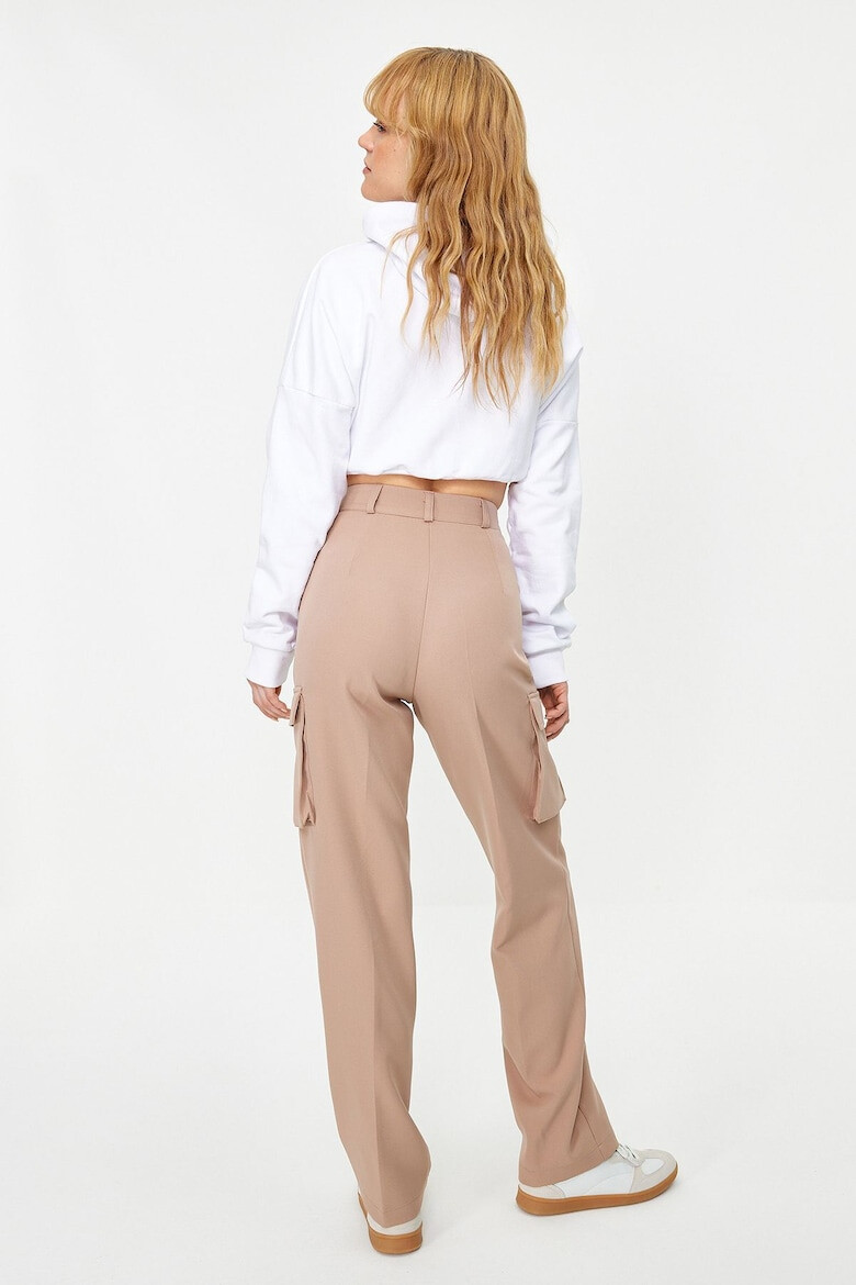 Trendyol Pantaloni dama 1240317871 Poliester/Elastan - Pled.ro