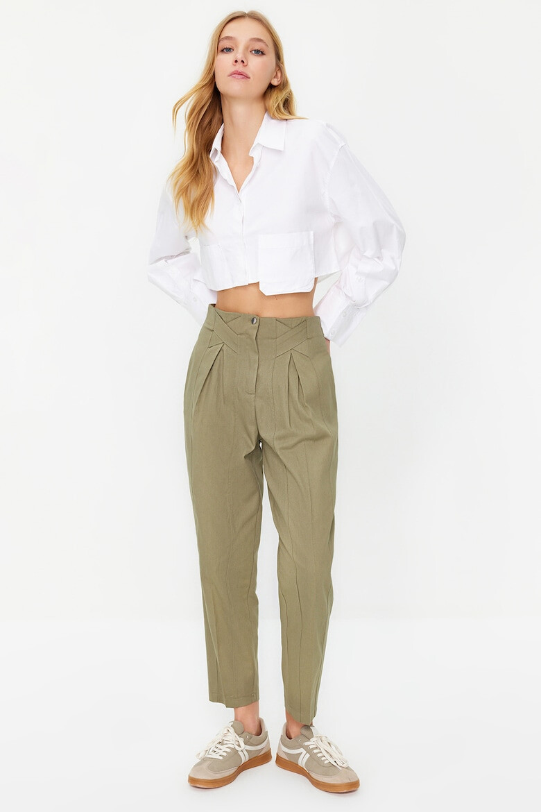 Trendyol Pantaloni dama 1260997871 Bumbac - Pled.ro