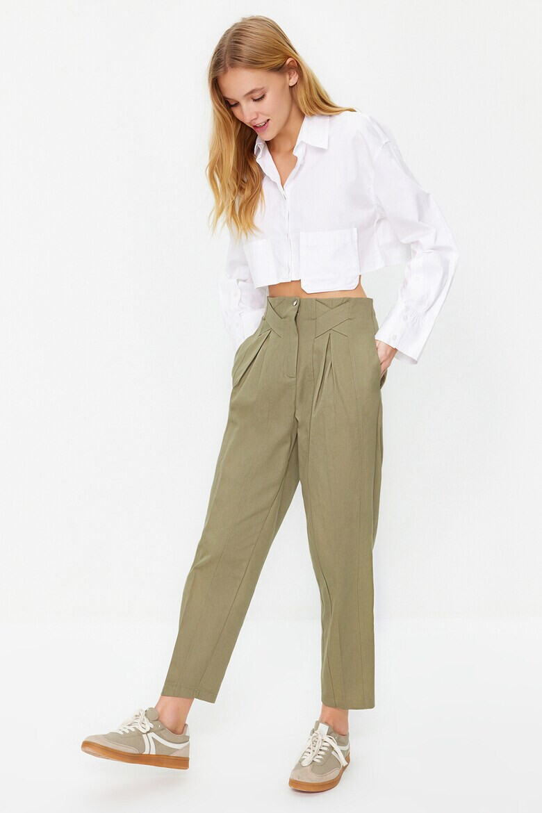 Trendyol Pantaloni dama 1260997871 Bumbac - Pled.ro