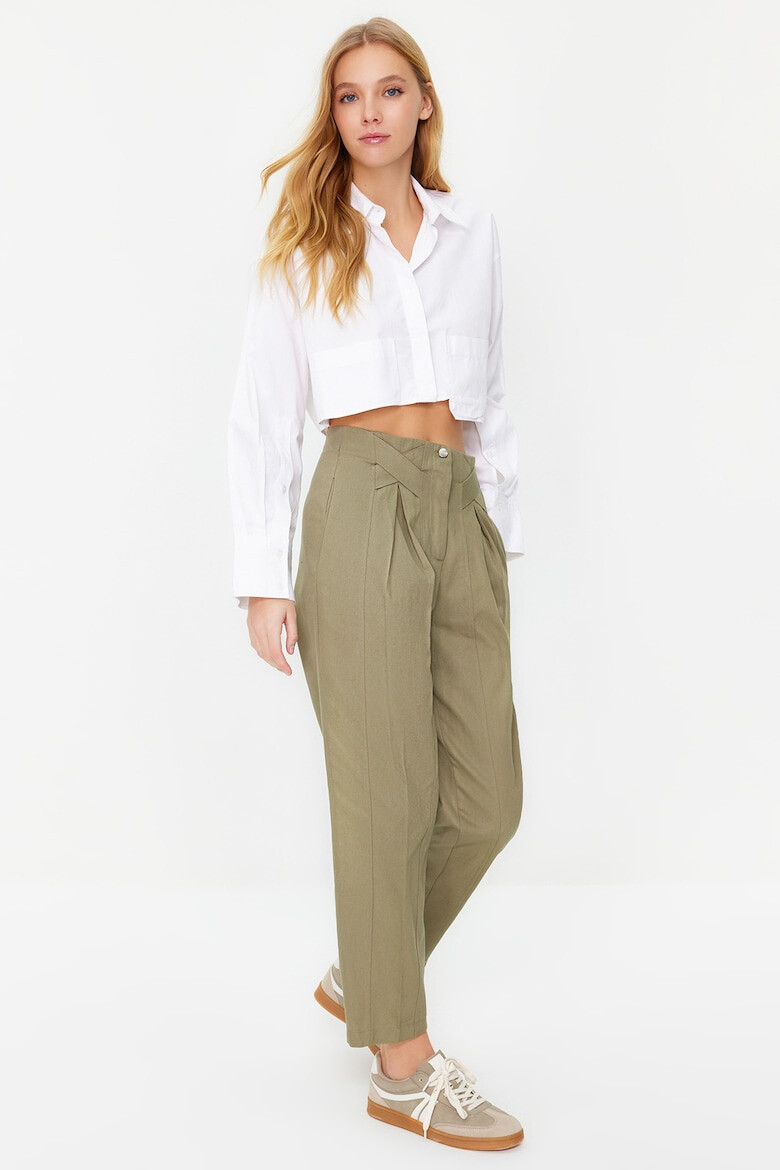 Trendyol Pantaloni dama 1260997871 Bumbac - Pled.ro