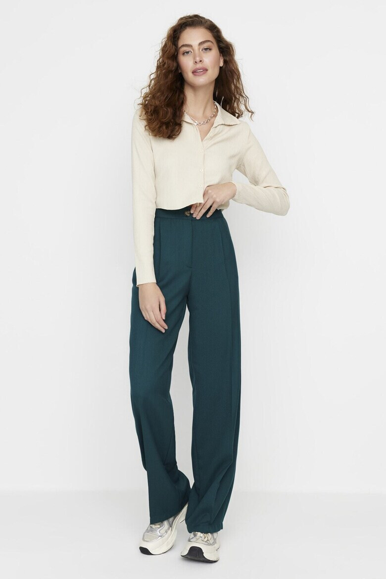 Trendyol Pantaloni dama 1272517871 Poliester/Viscoza - Pled.ro