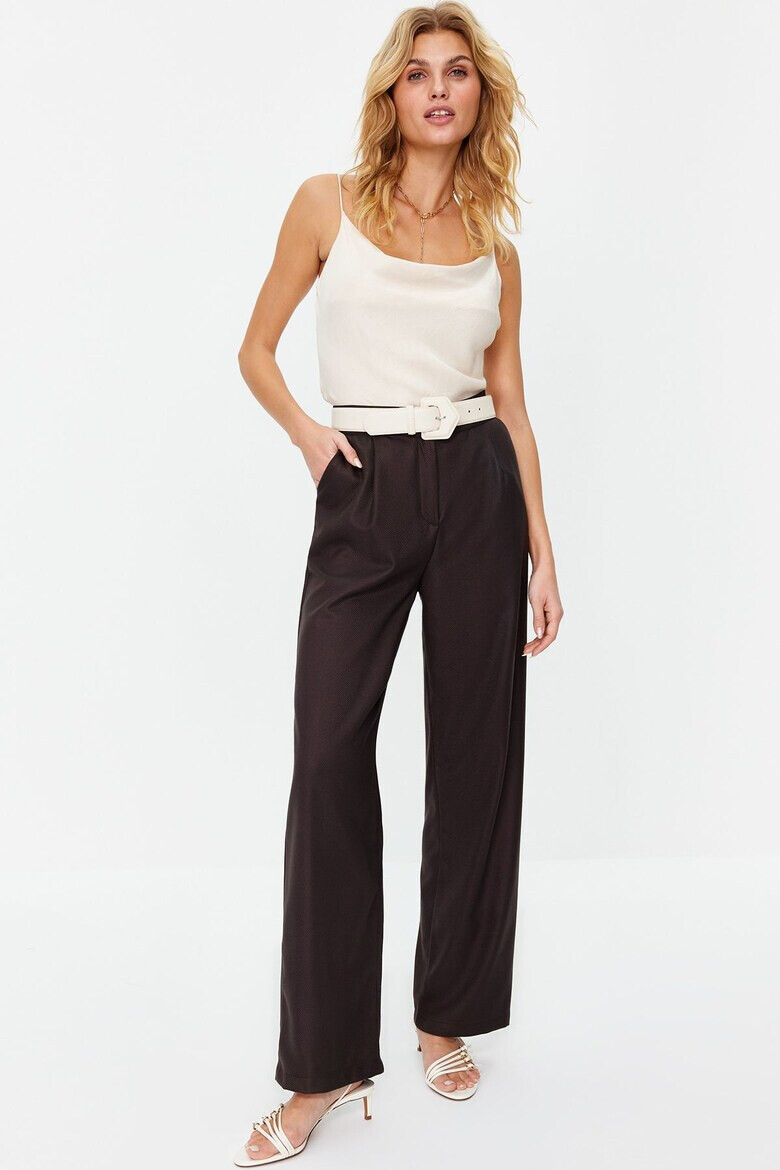 Trendyol Pantaloni dama 1272517871 Poliester/Viscoza - Pled.ro